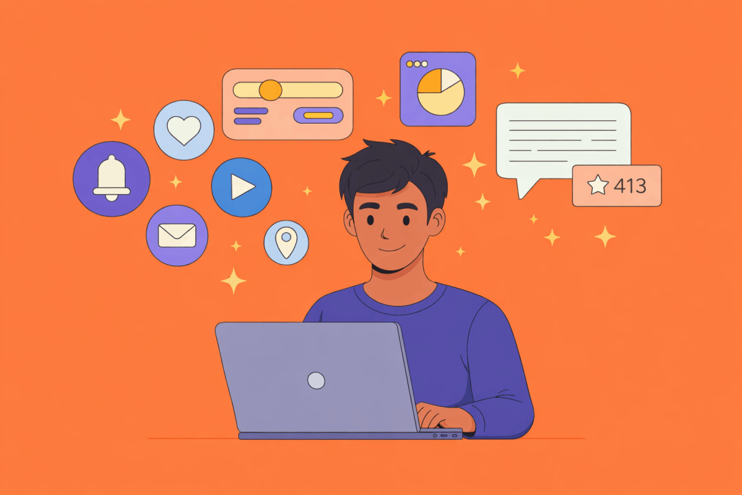 Person managing social media campaigns